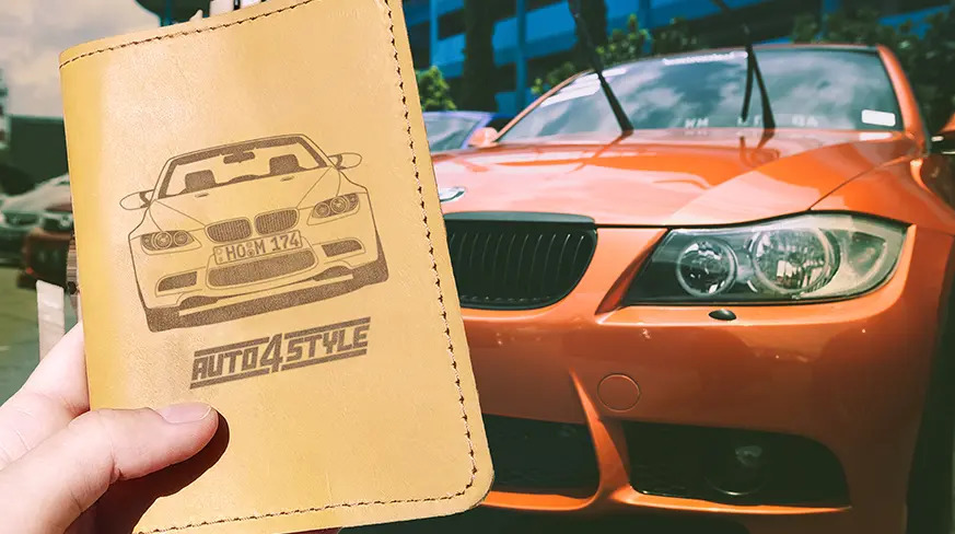 Car Documents Holder Lether