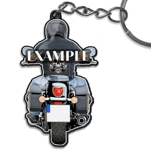 Motorcycle Keychain Name