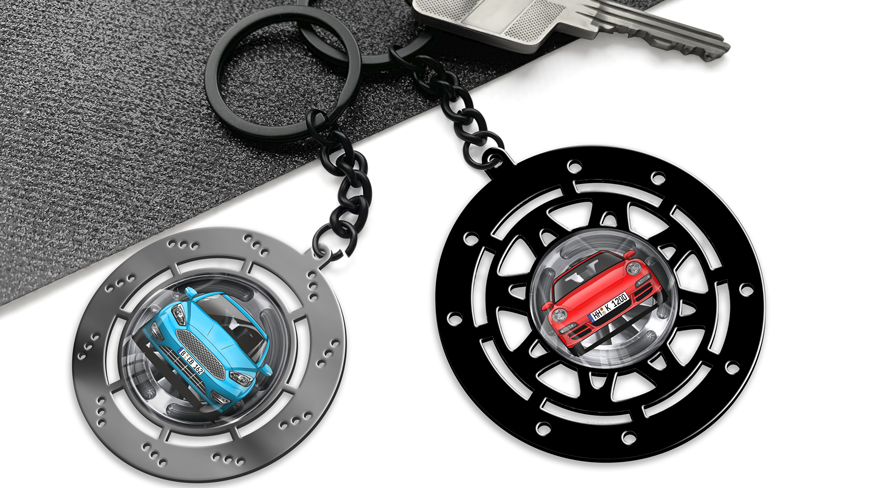 head-keychain-brake-disk