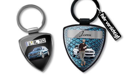 Keychain shield for yourself / male