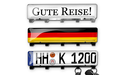 Luksusowy wieszak na klucze - chrom