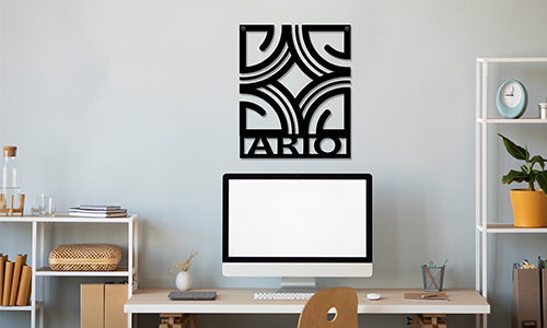 Individuelles Metallschild für die Hauswand, exakt nach Kundenspezifikationen gefertigt