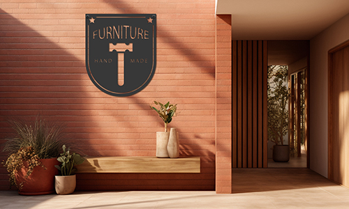 LED-beleuchtetes Metalllogo – einzigartiges Geschenk für Freund oder Geschäftspartner