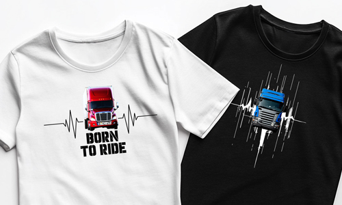 Personalisiertes T-Shirt mit Foto von Lkw und Kennzeichen! Einzigartiges Geschenk!