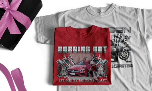 T-Shirt mit Tuning-Design für deine Freundin