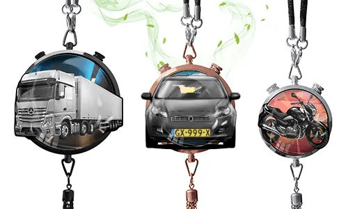 Désodorisant pour voiture avec modèle de véhicule