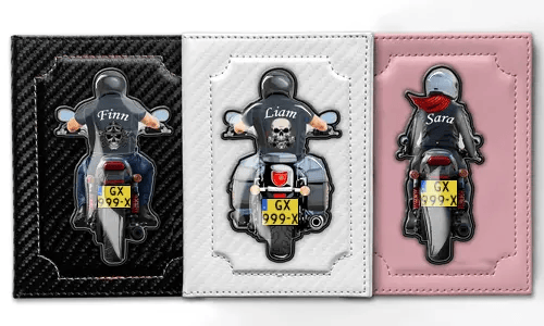 Funda de documentos de coche - Motocicleta - Nombre
