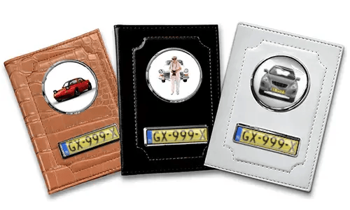 Personalized car document holders for grandma