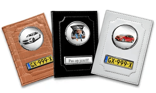 Porta documenti auto standard per mamma con auto/foto e targa