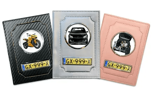 Personalised car documents holder