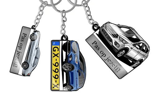 Portachiavi auto Testo Auto