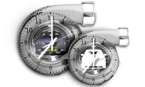 Reloj de Pared Gris Suave Turbina