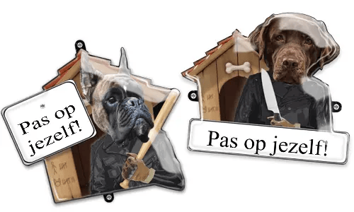 Hunde-Schild-mit-Foto