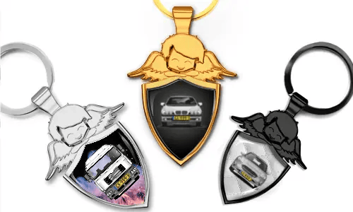 Skyddsängel Nyckelring-Sköld