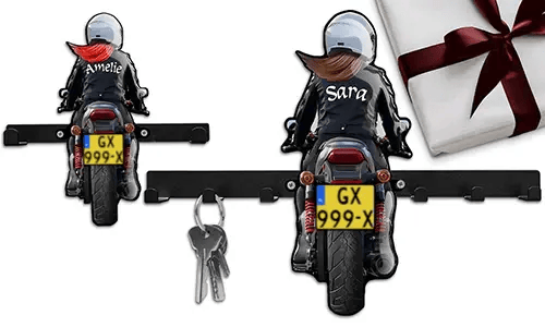 Einzigartiger Schlüsselhalter für deine wunderbare Tochter, die Motorrad fährt