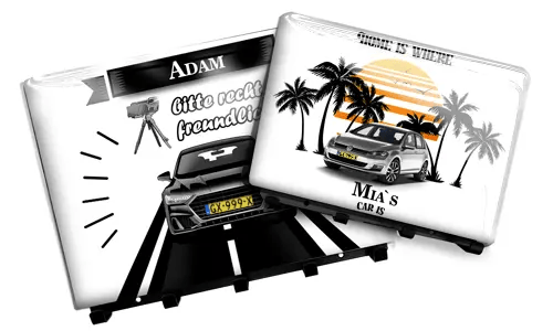 Tableau des clés avec design du nom