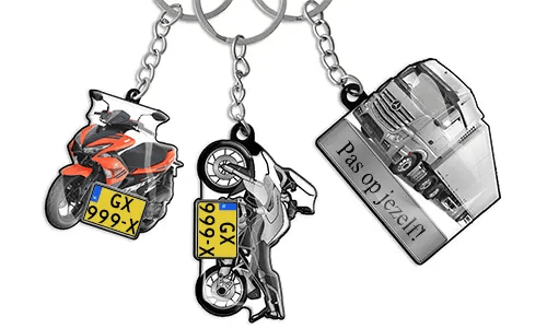 Auto sleutelhanger tekst Moto