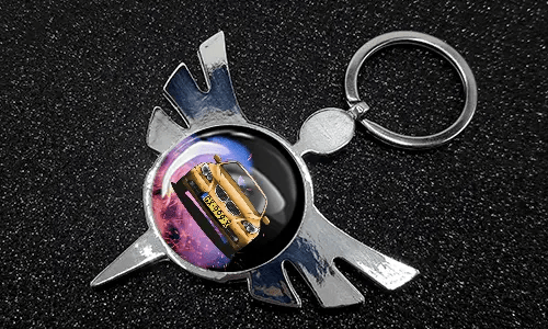 Angel Keychain Round Auto