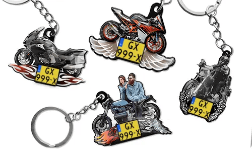 Sleutelhanger-Motorfiets-Foto