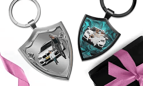 Llavero con escudo puntiagudo para mamá