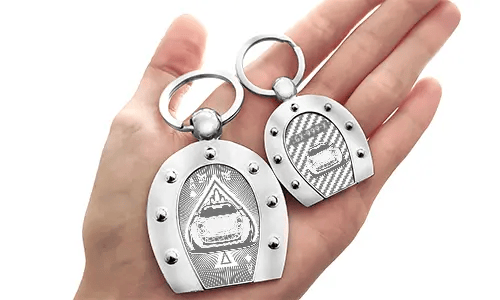 Keyring Horseshoe with Engraving