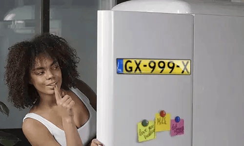 Registreringsskyltmagnet