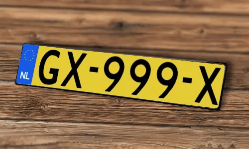 Etiqueta de vehículo