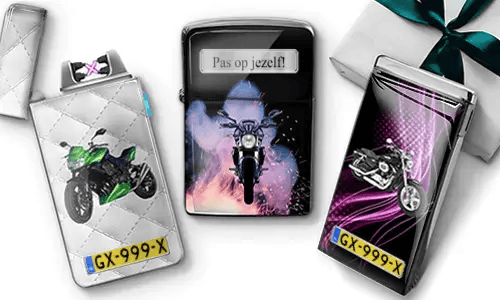Personalized motorcycle lighters and custom biker accessories