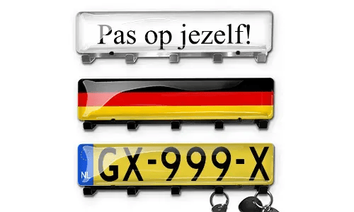 Luxe sleutelbord - Chroom