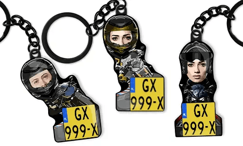 Motorcycle Keychain Rider Photo Sport