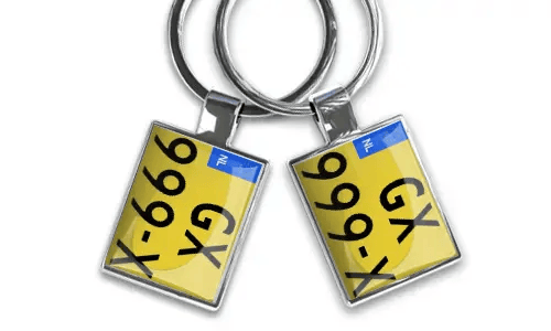 Motorcycle Keychain - Chrome