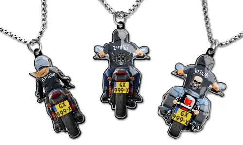 Necklace Name Motorbike