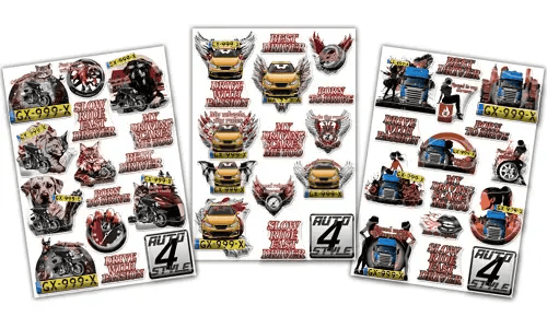 Set di adesivi personalizzati