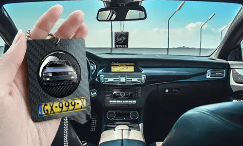 Řetízek na zrcátko – Kulatý z karbonu