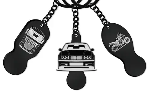 Handlebrikke med gravering