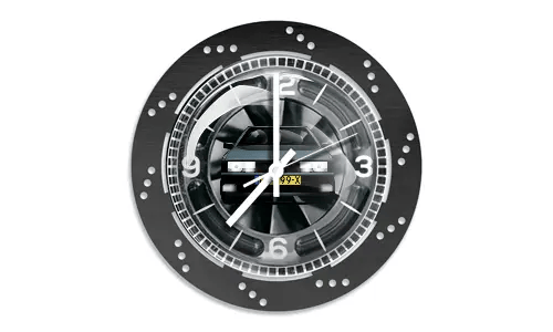 Orologio da parete nero Disco freno