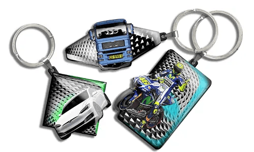 Kul nøkkelring i bilform
