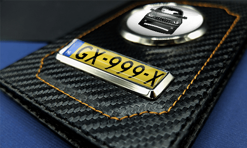 Car documents holder lying