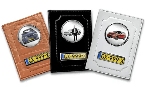 Custom car document holder for men