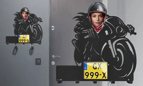 gallery-keyholder-wall-motorcycle-rider-skeleton-face-license-plate-and-text-printed-2