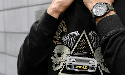 auto pullover Schwarz mit schwarzem Auto pullover auto