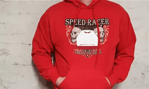 auto pullover Rot mit Speed Racer auto hoodie
