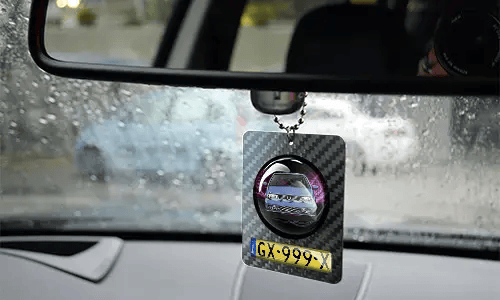 autospiegel anhänger foto Rund im Wagen  auto innenraum dekoration carbon