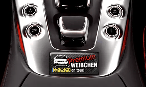 aufkleber auto Premium WEIBCHEN im Wagen autoaufkleber sprüche