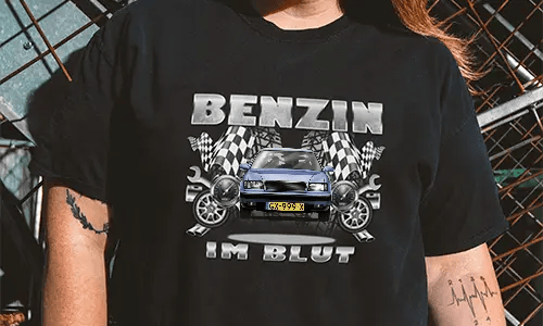 shirt tuning Schwarz 