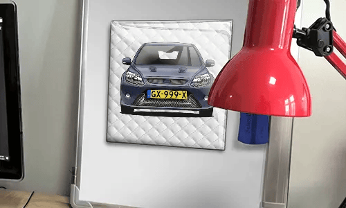 foto magnet mit Familienfoto auf dem Tisch magnete personalisieren