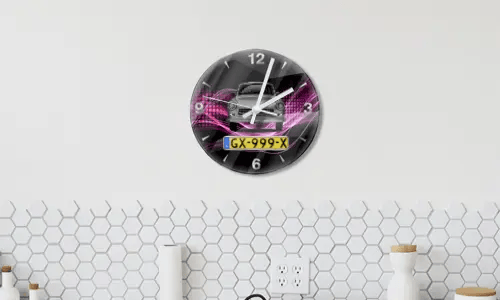 wanduhr mit foto auf dem Weißes Wand wanduhr mit bildern