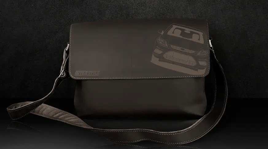 Ledertasche Schwarz
