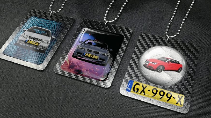 Rektangulær speilkjede – Karbon